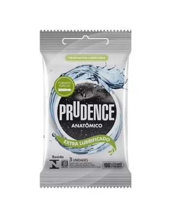 PRESERVATIVO PRUDENCE C/3 ANATOMICO EXTRA LUBRIFICADO