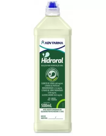 HIDRORAL REIDRATANTE ORAL LIMAO 500ML ADV