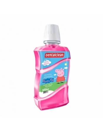 ENXAGUANTE PEPPA PIG S/ ALCOOL 300ML DENTALCLEAN