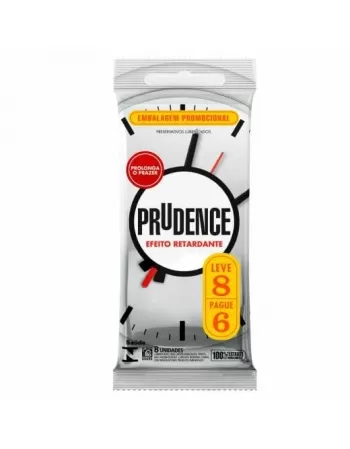 PRESERVATIVO PRUDENCE LV8 PG6 EFEITO RETARDANTE