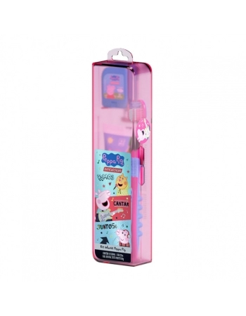 KIT INFANTIL PEPPA PIG (ESCOVA+FIO DENTAL+GEL DENTAL) DENTALCLEAN