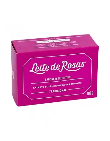 SABONETE LEITE DE ROSAS TRADICIONAL 90G