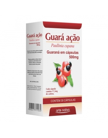 GUARA ACAO (GUARANA EM CAPSULAS) 500MG C/30 CAPS