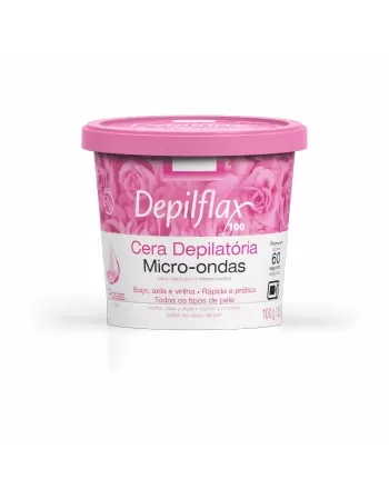 CERA DEPILATORIA MICROONDAS POTE ROSAS 100G