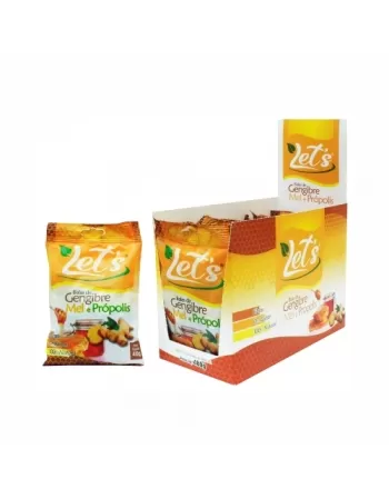 BALA DE GENGIBRE MEL E PROPOLIS DISPLAY C/12X40G LETS