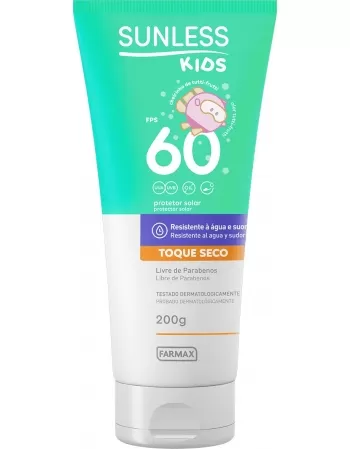 PROTETOR SOLAR FPS60 KIDS SUNLESS 200G