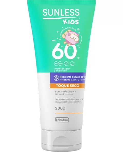 PROTETOR SOLAR FPS60 KIDS SUNLESS 200G