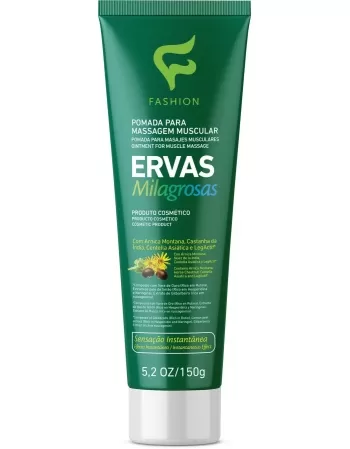 POMADA MASSAGEADORA ERVAS MILAGROSAS 150G FASHION