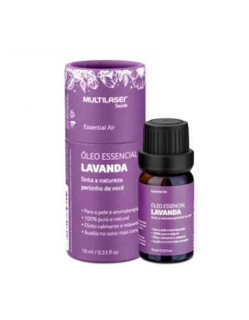 OLEO ESSENCIAL DE LAVANDA (RELAXANTE/AUXILIA NO SONO) 10ML