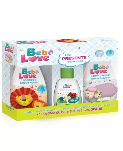 KIT SH 240ML+COND 220ML BEBE LOVE + BRINDE COLONIA 30ML