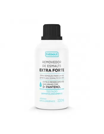 REMOVEDOR DE ESMALTE EXTRA FORTE 100ML FARMAX