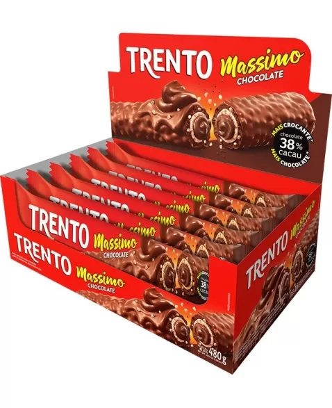 WAFER TRENTO MASSIMO CHOCOLATE DISPLAY C/16X30G.