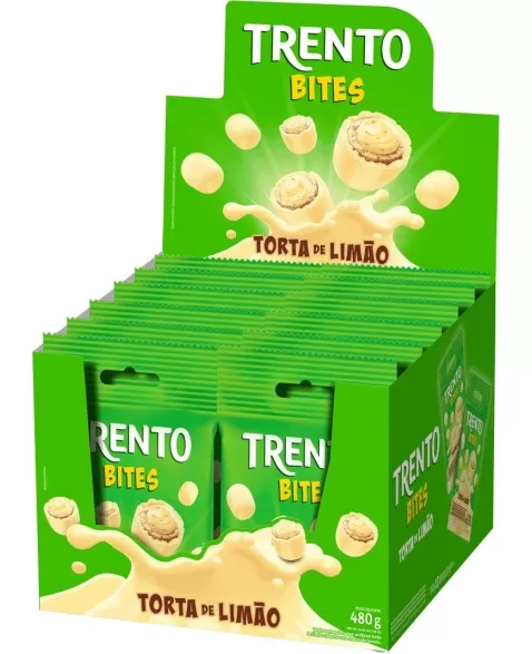 WAFER TRENTO BITES TORTA DE LIMAO DISPLAY C/12UNX40G