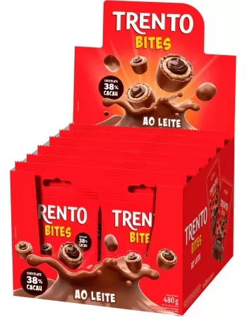 WAFER TRENTO BITES AO LEITE DISPLAY C/12UNX40G