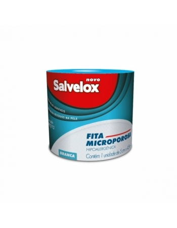 FITA MICROPOROSA 5X4,5 BRANCO SALVELOX