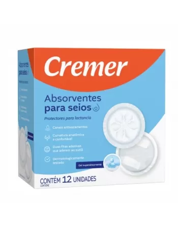 ABSORVENTE P/ SEIOS CREMER C/12