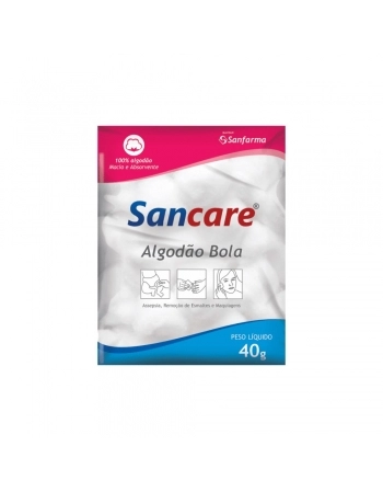 ALGODAO 40G BOLAS SANCARE