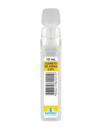 CLORETO DE SODIO 0,9% 10ML C/200 AMPOLA SAMTEC