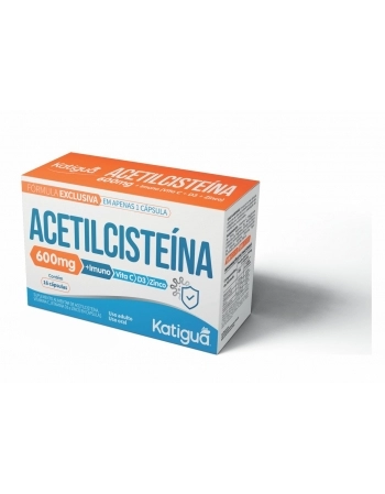 ACETILCISTEINA 600MG C/16 CAPS KATIGUA