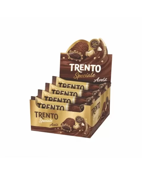 WAFER TRENTO SPECIALE AVELA AO LEITE DISPLAY C/12UNX40G