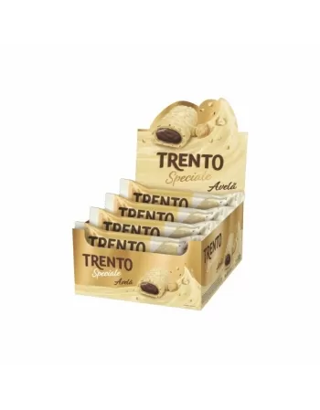 WAFER TRENTO SPECIALE AVELA CHOC. BRANCO DISPLAY C/12UNX40G