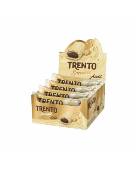 WAFER TRENTO SPECIALE AVELA CHOC. BRANCO DISPLAY C/12UNX40G