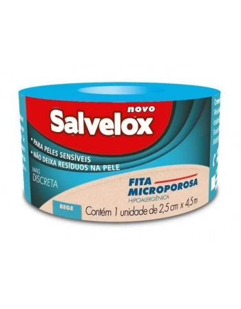 FITA MICROPOROSA 2,5X4,5 BEGE SALVELOX