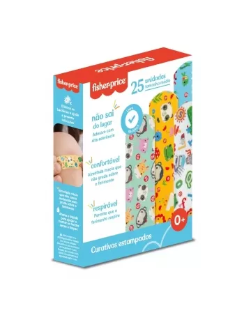 CURATIVO FISHER PRICE ESTAMPADO C/25UN