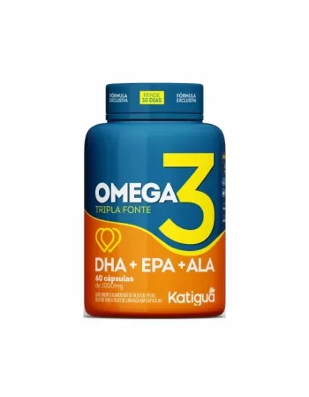 OMEGA 3 TRIPLA FONTE 1000MG C/60 CAPS KATIGUA