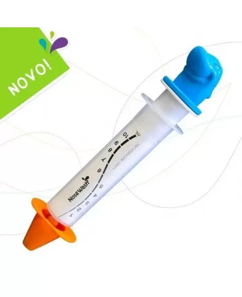 DISPOSITIVO NOSEWASH P/ LAVAGEM NASAL 10ML - TUBARAO