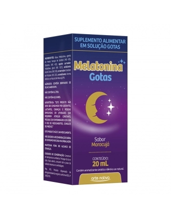 MELATONINA GOTAS 20ML SABOR MARACUJA ARTE NATIVA