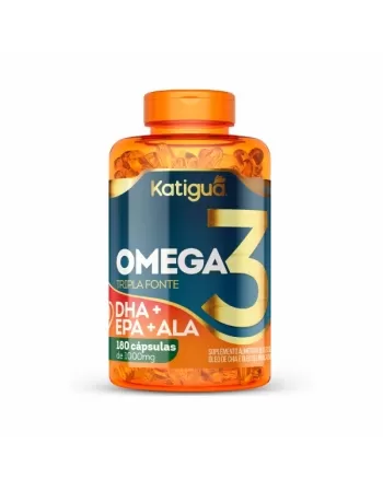 OMEGA 3 TRIPLA FONTE 1000MG C/180 CAPS KATIGUA