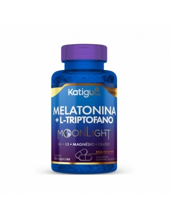 MELATONINA MOONLIGHT + TRIPTOFANO 500MG C/60 CAPS KATIGUA