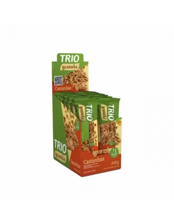 BARRA DE CEREAL TRIO GRANOLA CASTANHA C/12