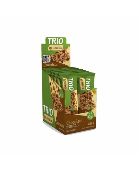 BARRA DE CEREAL TRIO GRANOLA CHOCOLATE C/12