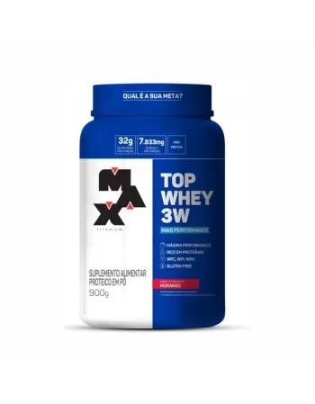 TOP WHEY 3W + PERFOMANCE 900G MORANGO