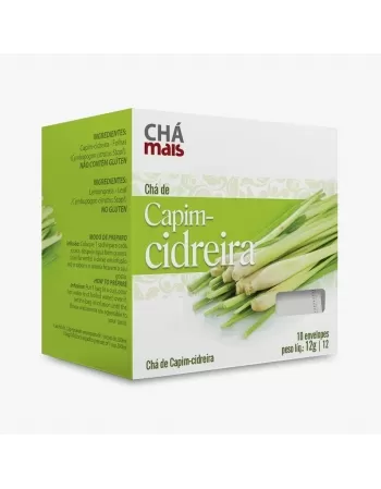 CHA C/10 SACHES CAPIM CIDREIRA 12G