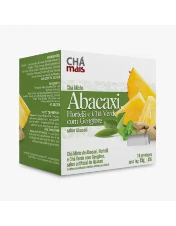 CHA C/10 SACHES ABACAXI E HORTELA COM GENGIBRE 15G