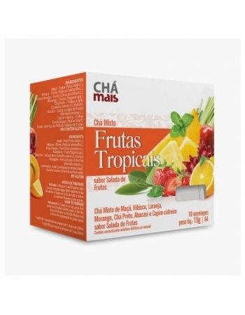 CHA C/10 SACHES FRUTAS TROPICAIS 15G