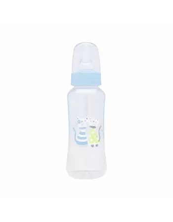 MAMADEIRA BICO SILICONE REDONDO 240ML R1060/01 AZUL