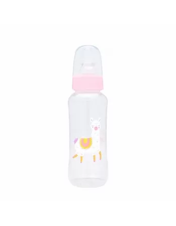 MAMADEIRA BICO SILICONE REDONDO 240ML R1060/01 ROSA