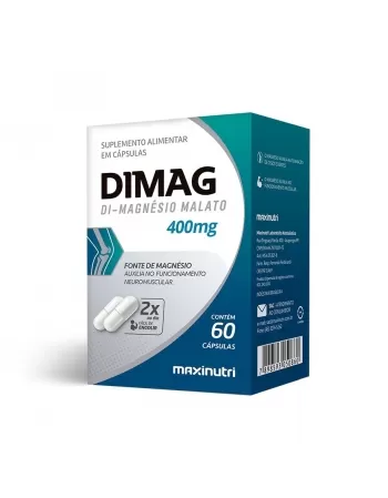 DIMAG DI-MALATO DE MAGNESIO 400MG C/60 MAXINUTRI