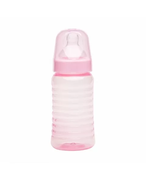 MAMADEIRA BICO SILICONE ORTODONTICO 340ML R10068/01 ROSA