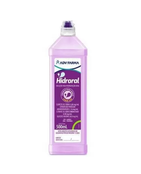 HIDRORAL REIDRATANTE ORAL UVA 500ML ADV