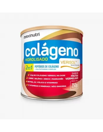 COLAGENO HIDR. 2 EM 1 250G VERISOL FRUTAS VERMELHAS