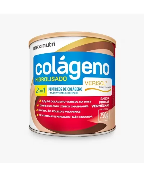 COLAGENO HIDR. 2 EM 1 250G VERISOL FRUTAS VERMELHAS