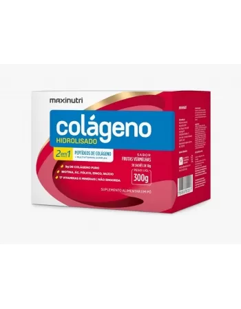 COLAGENO HIDR. 2EM1 SACHE FRUTAS VERMELHAS 30 X 10G