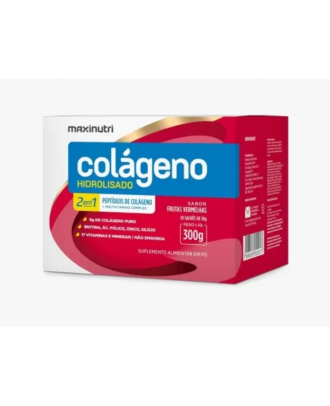 COLAGENO HIDR. 2EM1 SACHE FRUTAS VERMELHAS 30 X 10G