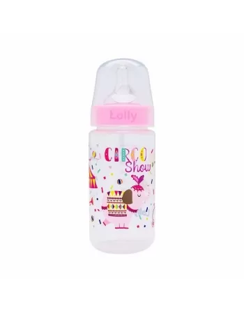 MAMADEIRA BICO SILICONE REDONDO 300ML R11365/01 ROSA