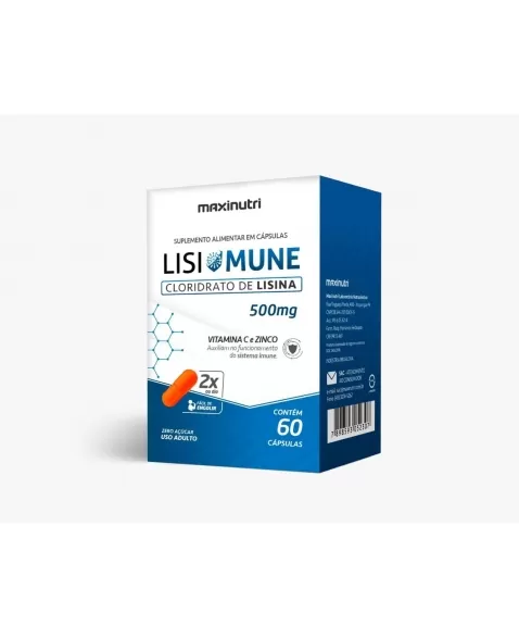 LISIMUNE (CLORIDRATO DE LISINA) 500MG C/60 CAPS